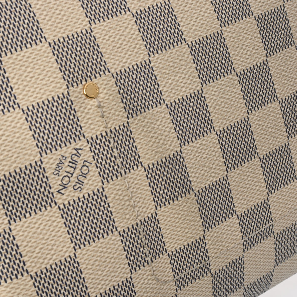 LOUIS VUITTON Damier Azur White Favorite White Canvas Shoulder Bag - Picture 8 of 11